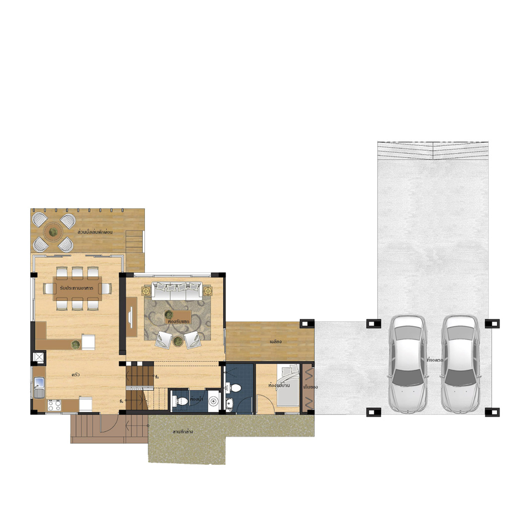 โครงการ The Primary Prestige บ้านเดี่ยว เกษตรนวมินทร์,รามอินทรา - Side Floor Plan