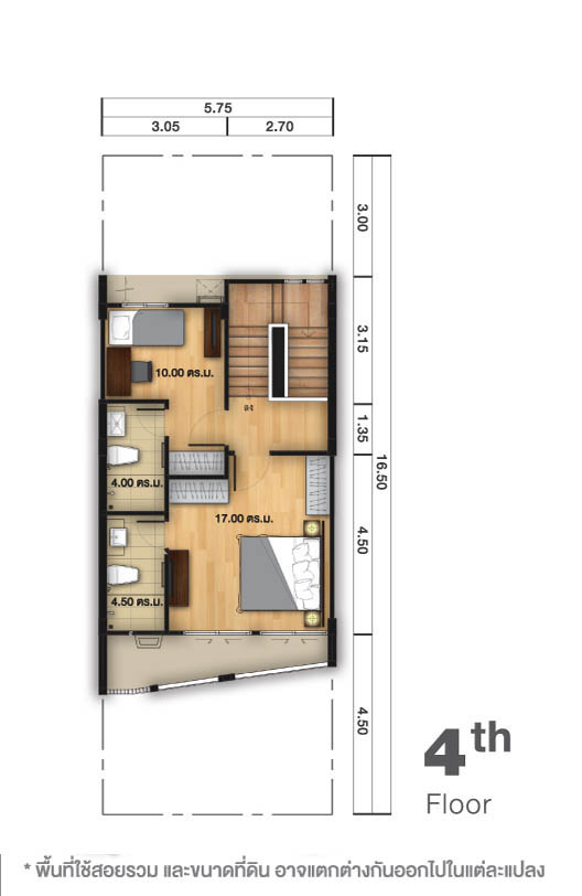 โครงการ The Primary Ultimate ทาวน์โฮม รามอินทรา, เกษตรนวมินทร์ - Shine Floor Plan